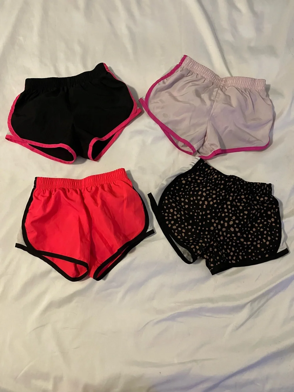 Nike girls dry fit athletic shorts lot of 4 size 3T